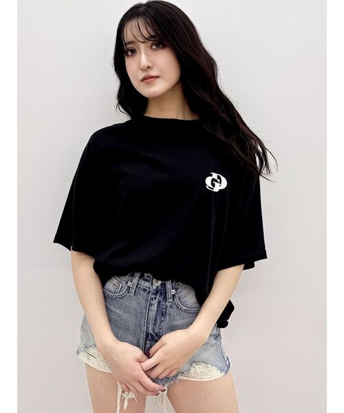 GYDA（ジェイダ）の「HOT DOG GYDALMATIAN BIG Tシャツ（Tシャツ/カットソー・レディース・ライトグレー/オフホワイト/ブラック・FREE）」の8枚目の写真