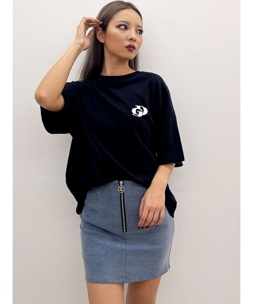 GYDA（ジェイダ）の「HOT DOG GYDALMATIAN BIG Tシャツ（Tシャツ/カットソー・レディース・ライトグレー/オフホワイト/ブラック・FREE）」の12枚目の写真