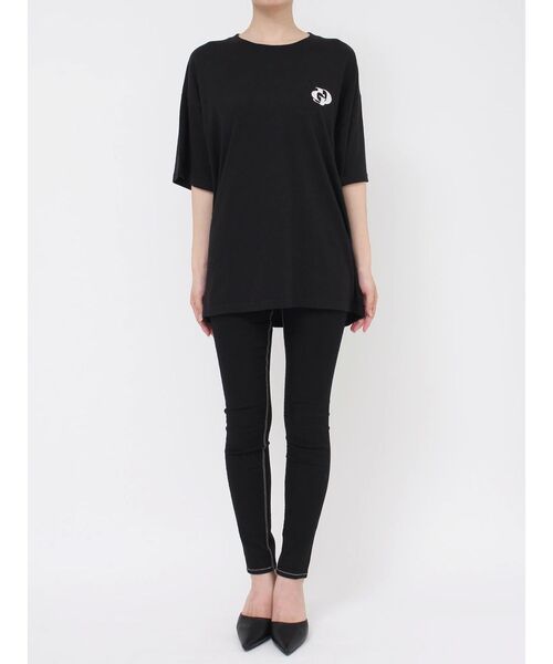 GYDA（ジェイダ）の「HOT DOG GYDALMATIAN BIG Tシャツ（Tシャツ/カットソー・レディース・ライトグレー/オフホワイト/ブラック・FREE）」の20枚目の写真