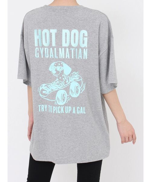 GYDA（ジェイダ）の「HOT DOG GYDALMATIAN BIG Tシャツ（Tシャツ/カットソー・レディース・ライトグレー/オフホワイト/ブラック・FREE）」の22枚目の写真