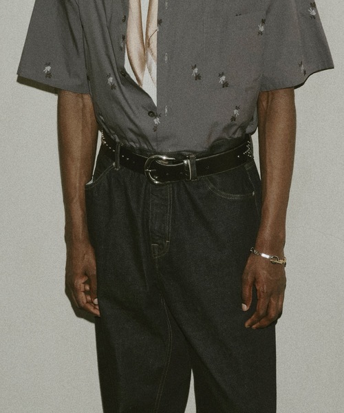 JIEDA(ジエダ)の「WIDE STUDS BELT(ベルト・メンズ・ブラック・ONESIZE)」の8枚目の写真
