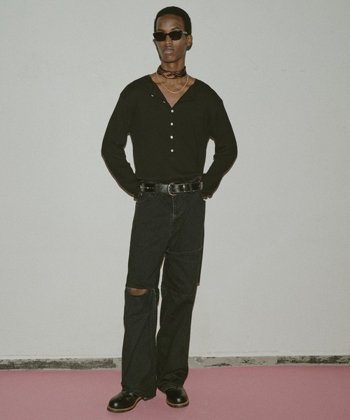 JIEDA(ジエダ)の「WIDE STUDS BELT(ベルト・メンズ・ブラック・ONESIZE)」の12枚目の写真
