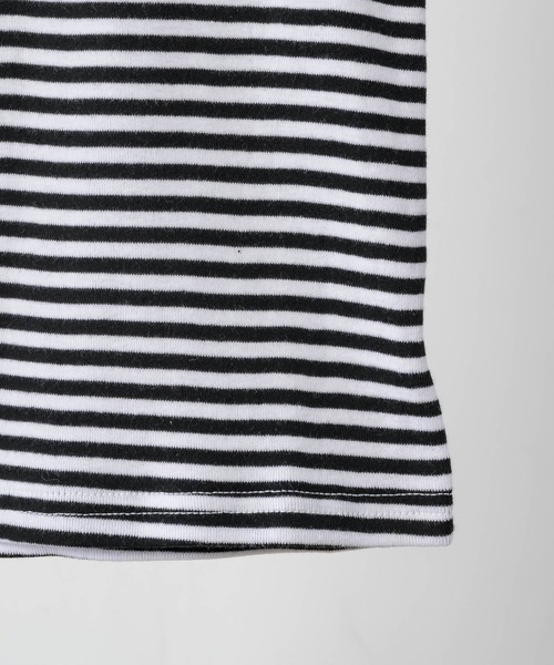 FEKETE（フェケテ）の「STRIPE LONG SLEEVE TEE / ボーダーロンT（Tシャツ/カットソー・レディース・アイボリー/グレー・FREE）」の5枚目の写真