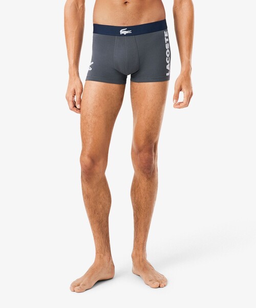 LACOSTE（ラコステ）の「３パックストレッチコットントランクボクサーショーツ / ボクサーパンツ（ボクサーパンツ・メンズ・グリーン/ネイビー/ブラック/ブルー/グレー・M/L/S/XL）」の20枚目の写真