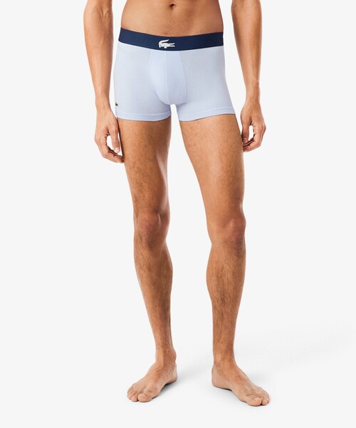 LACOSTE（ラコステ）の「３パックストレッチコットントランクボクサーショーツ / ボクサーパンツ（ボクサーパンツ・メンズ・グリーン/ネイビー/ブラック/ブルー/グレー・M/L/S/XL）」の21枚目の写真