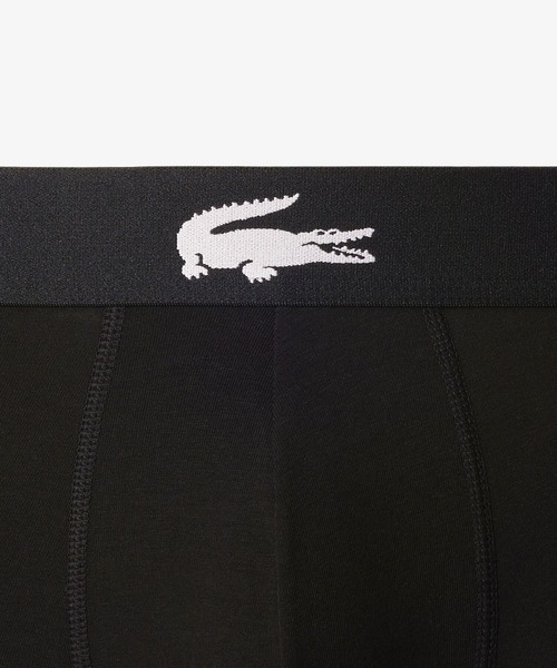 LACOSTE（ラコステ）の「３パックストレッチコットントランクボクサーショーツ / ボクサーパンツ（ボクサーパンツ・メンズ・グリーン/ネイビー/ブラック/ブルー/グレー・M/L/S/XL）」の9枚目の写真