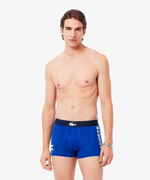 LACOSTE（ラコステ）の「３パックストレッチコットントランクボクサーショーツ / ボクサーパンツ（ボクサーパンツ・メンズ・グリーン/ネイビー/ブラック/ブルー/グレー・M/L/S/XL）」の12枚目の写真