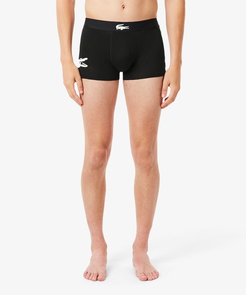 LACOSTE（ラコステ）の「３パックストレッチコットントランクボクサーショーツ / ボクサーパンツ（ボクサーパンツ・メンズ・グリーン/ネイビー/ブラック/ブルー/グレー・M/L/S/XL）」の7枚目の写真