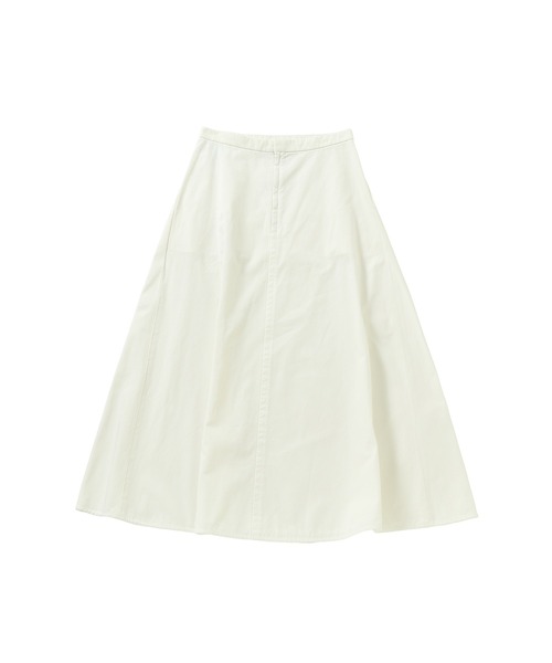 ATON（エイトン）の「ATON NIDOM COTTON A-LINE SKIRT SKAGCW0709（スカート・レディース・ホワイト・38）」の3枚目の写真