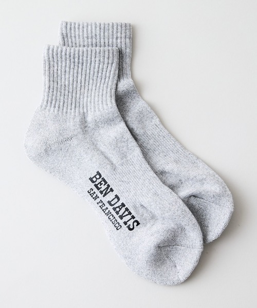 BEN DAVIS（ベンデイビス）の「【BEN DAVIS/ベンデイビス】ロゴプリント 3P ソックス（ソックス/靴下・メンズ・ホワイト/ブラック/グレー・FREE）」の7枚目の写真