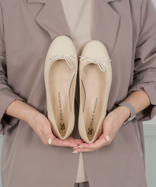 FABIO RUSCONI(ファビオルスコーニ)の「【FABIO RUSCONI/ファビオ ルスコーニ】フラットシューズ エナメル パンプス バレエシューズ(バレエシューズ・レディース・ブラック/アイボリー/シルバー/ブラック系その他・36/37/38/39)」の10枚目の写真