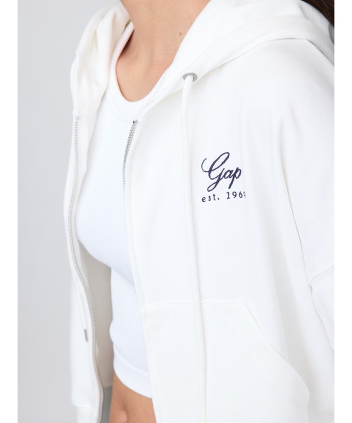 GAP（ギャップ）の「ヴィンテージソフト GAPロゴ ジップアップパーカー