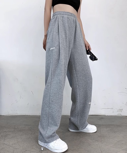 裾絞り ドロスト スウェット トラック パンツ（スウェットパンツ