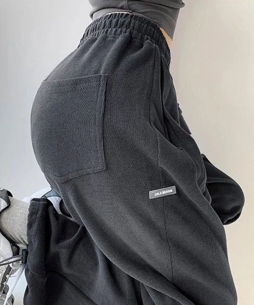 Lace Ladies（レースレディース）の「裾絞り ドロスト スウェット トラック パンツ（スウェットパンツ・レディース・ダークグレー/ブラック/ライトグレー・M/XL）」の9枚目の写真