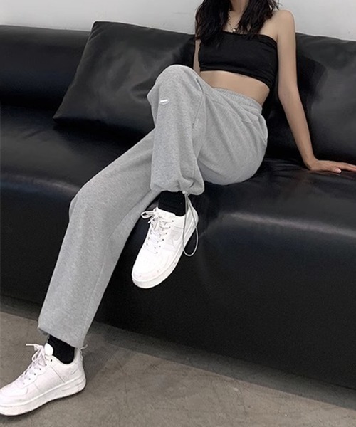 Lace Ladies（レースレディース）の「裾絞り ドロスト スウェット トラック パンツ（スウェットパンツ・レディース・ダークグレー/ブラック/ライトグレー・M/XL）」の14枚目の写真