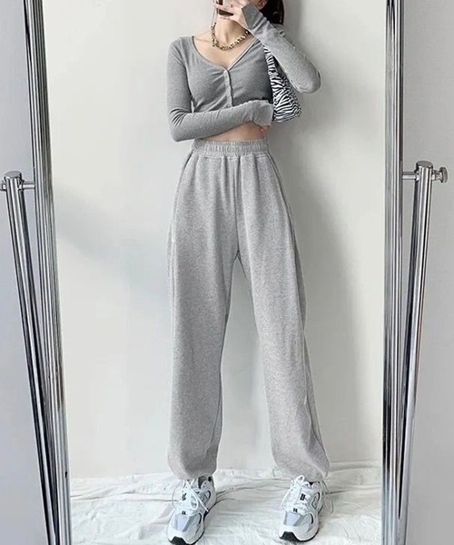 Lace Ladies（レースレディース）の「裾絞り ドロスト スウェット トラック パンツ（スウェットパンツ・レディース・ダークグレー/ブラック/ライトグレー・M/XL）」の15枚目の写真