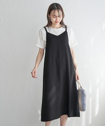 ikka | 【2点セット】リネンライク2WAYキャミワンピセット(ワンピース)