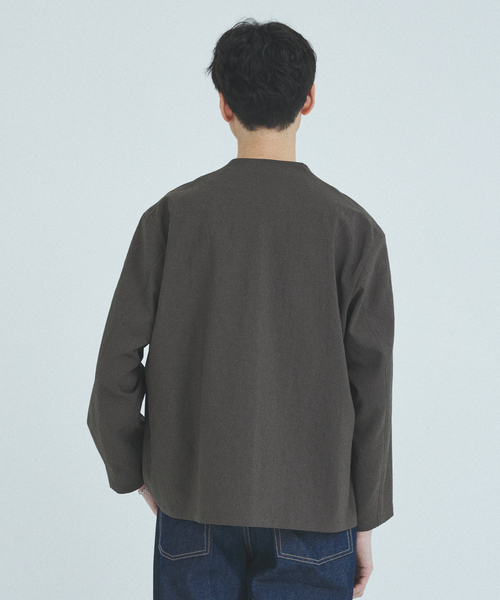 JOURNAL STANDARD（ジャーナルスタンダード）の「”吸水速乾 / 通気性” EVALET ストレッチ ノーカラージャケット / セットアップ対応（ノーカラージャケット・メンズ・ネイビー/ブラック系その他/チョコ・SMALL/MEDIUM/LARGE）」の19枚目の写真