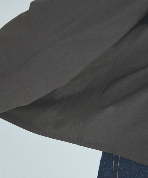 JOURNAL STANDARD（ジャーナルスタンダード）の「”吸水速乾 / 通気性” EVALET ストレッチ ノーカラージャケット / セットアップ対応（ノーカラージャケット・メンズ・ネイビー/ブラック系その他/チョコ・SMALL/MEDIUM/LARGE）」の15枚目の写真