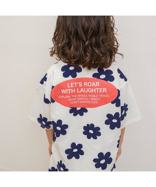 BREEZE（ブリーズ）の「【WEB限定/ジュニア対応】バリエーション半袖セットアップ（ルームウェア/パジャマ・キッズ・オフホワイト/サックスブルー/チャコール/ラベンダー/イエロー/レインボー・90/100/110/120/130/140/150）」の10枚目の写真