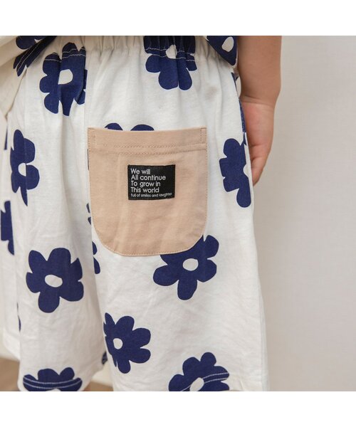 BREEZE（ブリーズ）の「【WEB限定/ジュニア対応】バリエーション半袖セットアップ（ルームウェア/パジャマ・キッズ・オフホワイト/サックスブルー/チャコール/ラベンダー/イエロー/レインボー・90/100/110/120/130/140/150）」の11枚目の写真