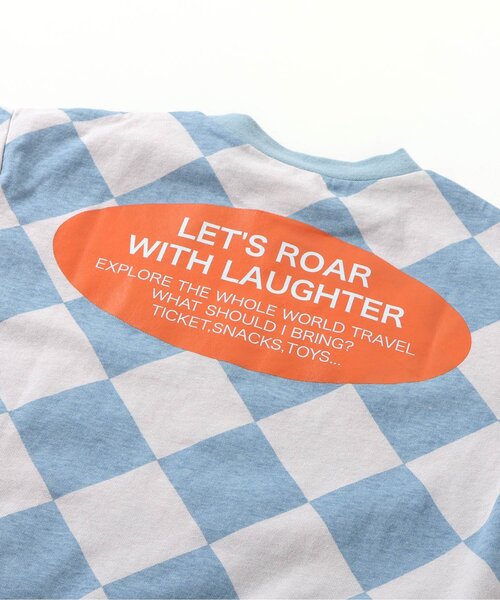 BREEZE（ブリーズ）の「【WEB限定/ジュニア対応】バリエーション半袖セットアップ（ルームウェア/パジャマ・キッズ・オフホワイト/サックスブルー/チャコール/ラベンダー/イエロー/レインボー・90/100/110/120/130/140/150）」の18枚目の写真