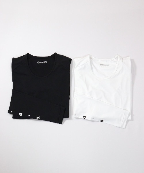 archivio（アルチビオ）の「冷却素材クルーネックインナー（Tシャツ/カットソー・レディース・ブラック/ホワイト・S/L/M）」の3枚目の写真