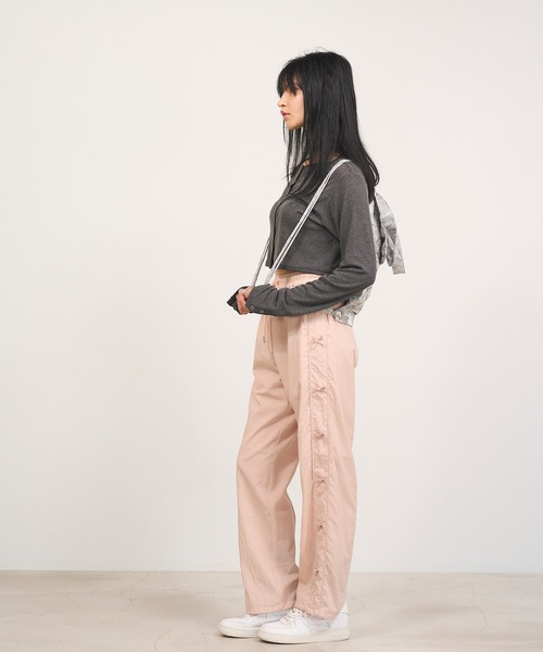 Nora Lily elle（ノラリリーエル）の「【Nora Lily】「elle」Design Cut L/S Cardigan（Tシャツ/カットソー・レディース・ブラック/ホワイト/チャコールグレー・FREE）」の14枚目の写真
