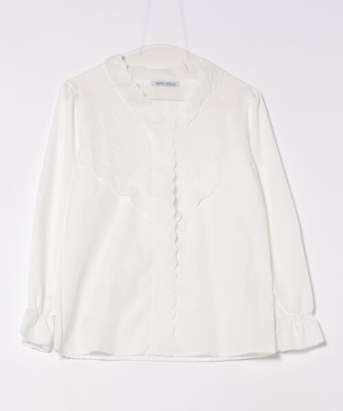 BLANC FICELLE(ブランフィセル)の「シシュウ プルオーバ ブラウス(シャツ/ブラウス・レディース・ホワイト・S/M/L)」の6枚目の写真