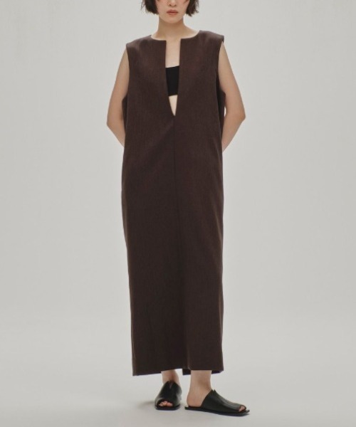 【新品】TODAYFUL Keyneck Pencil Dress DBR 36 TODAYFUL Keyneck Pencil Dress 12510307（ドレス）｜TODAYFUL