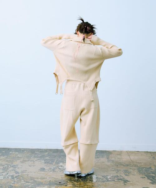 THE GOODLAND MARKET（ザグッドランドマーケット）の「cwtch　COTTON KNIT 2WAY PANTS（その他パンツ・レディース・アイボリー/オレンジ/ネイビー・FREE）」の12枚目の写真