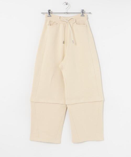 THE GOODLAND MARKET（ザグッドランドマーケット）の「cwtch　COTTON KNIT 2WAY PANTS（その他パンツ・レディース・アイボリー/オレンジ/ネイビー・FREE）」の13枚目の写真