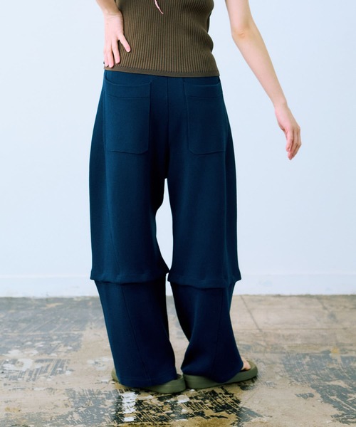 ニット セーター cwtch　COTTON KNIT 2WAY PANTS レディース cwtch COTTON KNIT 2WAY PANTS（ニット/セーター）｜THE