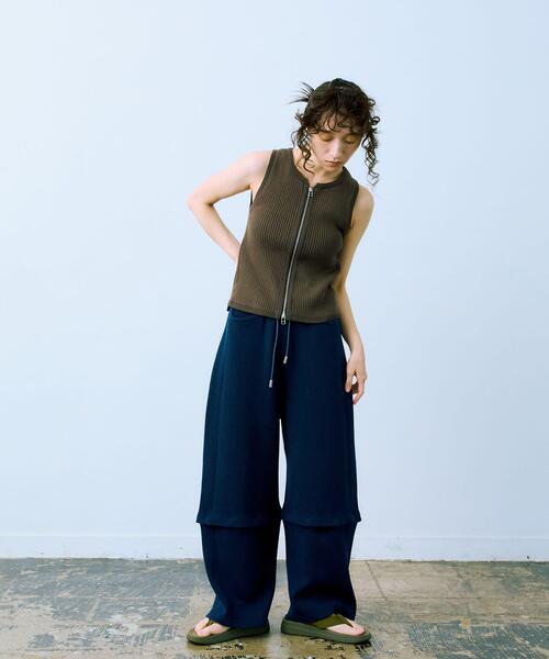 ニット セーター cwtch　COTTON KNIT 2WAY PANTS レディース cwtch COTTON KNIT 2WAY PANTS（ニット/セーター）｜THE