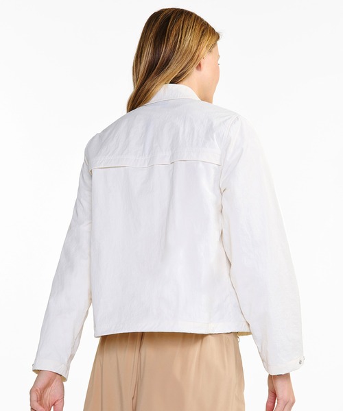 AIGLE（エーグル）の「UVカット 撥水 マルチユース ナイロンシャツジャケット（ナイロンジャケット・レディース・ブラック/ホワイト・40/34/36/38）」の16枚目の写真