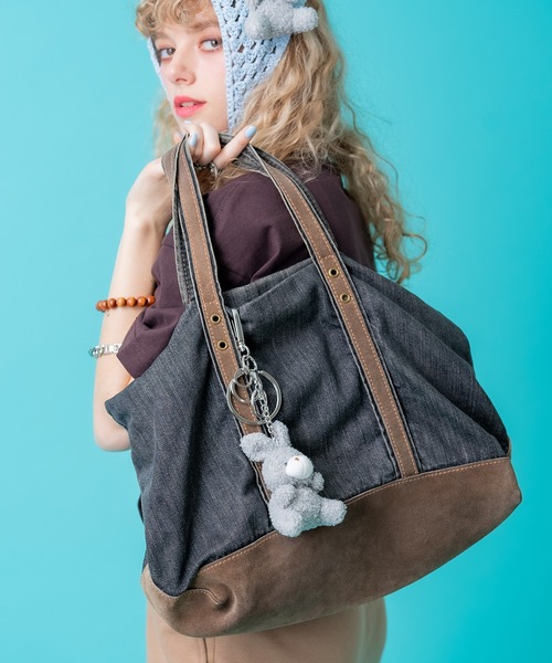 ankoROCK(アンコロック)の「TEDDY ankoROCK キーリング(キーホルダー・レディース・ブラック×ホワイト/グレー・ONESIZE)」の17枚目の写真