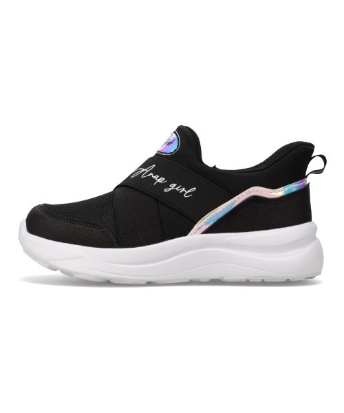 ANAP GｉRL（アナップガール）の「【ANAP GIRL】 スパットシューズ（スリッポンタイプ） 手を使わずに履ける 【19.0cm～24.0cm】（スニーカー・キッズ・ブラック/ベージュ/パープル・19.0cm/20.0cm/21.0cm/22.0cm/23.0cm/24.0cm）」の9枚目の写真