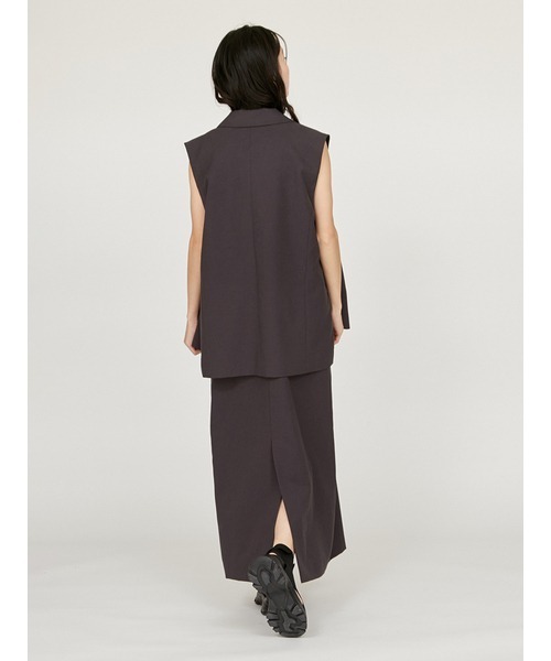 emmi(エミ)の「UVカット テーラーカラーベスト(その他アウター・レディース・オリーブ/チャコールグレー・FREE)」の9枚目の写真