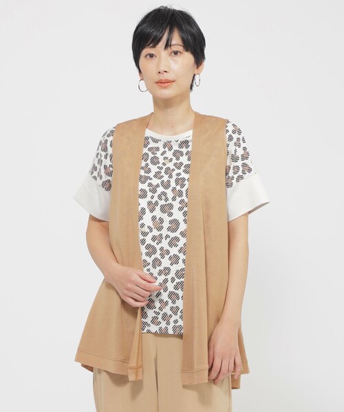 ベスト ジレ 「接触冷感」「ウォッシャブル」リヨセルジャージ―ジレ レディース 接触冷感】【ウォッシャブル】リヨセルジャージ―ジレ（ベスト