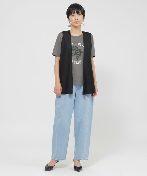 ベスト ジレ 「接触冷感」「ウォッシャブル」リヨセルジャージ―ジレ レディース 接触冷感】【ウォッシャブル】リヨセルジャージ―ジレ（ベスト