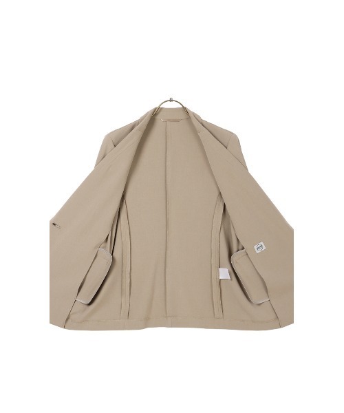AOYAMA（アオヤマ）の「【手軽スーツ・ジャケット】着疲れ知らずのストレッチ！テーラードジャケット/ベージュ/ネイビー/ブラック｜自宅で洗える/ストレッチ/防シワ/セットアップ着用可｜ゼロプレッシャースーツ｜ビジネスからカジュアルまで◎（スーツジャケット・レディース・ベージュ/ネイビー/ブラック・LL/S/M/L）」の9枚目の写真