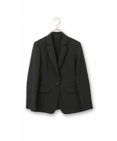 AOYAMA（アオヤマ）の「【手軽スーツ・ジャケット】着疲れ知らずのストレッチ！テーラードジャケット/ベージュ/ネイビー/ブラック｜自宅で洗える/ストレッチ/防シワ/セットアップ着用可｜ゼロプレッシャースーツ｜ビジネスからカジュアルまで◎（スーツジャケット・レディース・ベージュ/ネイビー/ブラック・LL/S/M/L）」の4枚目の写真