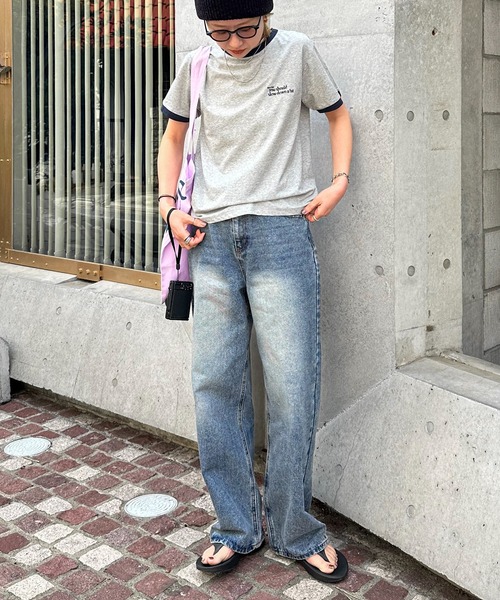 feepur(フェピュール)の「ストレートルーズデニム(デニムパンツ・レディース・ブラック/サックスブルー・SMALL/MEDIUM/LARGE)」の15枚目の写真