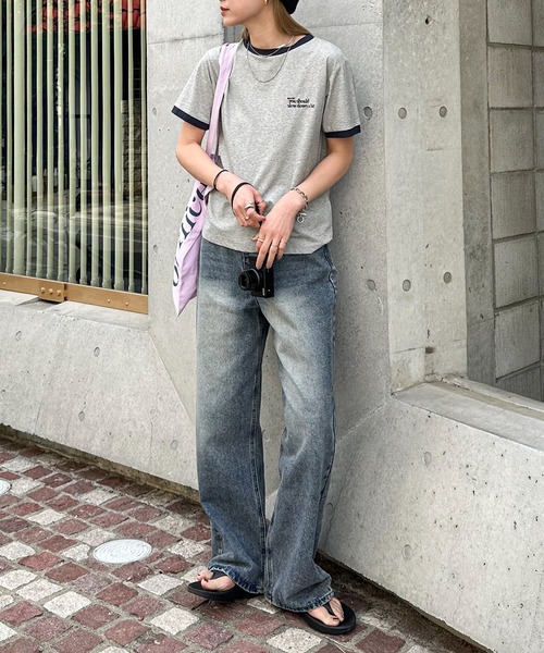feepur(フェピュール)の「ストレートルーズデニム(デニムパンツ・レディース・ブラック/サックスブルー・SMALL/MEDIUM/LARGE)」の16枚目の写真