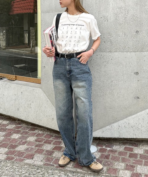 feepur(フェピュール)の「ストレートルーズデニム(デニムパンツ・レディース・ブラック/サックスブルー・SMALL/MEDIUM/LARGE)」の17枚目の写真
