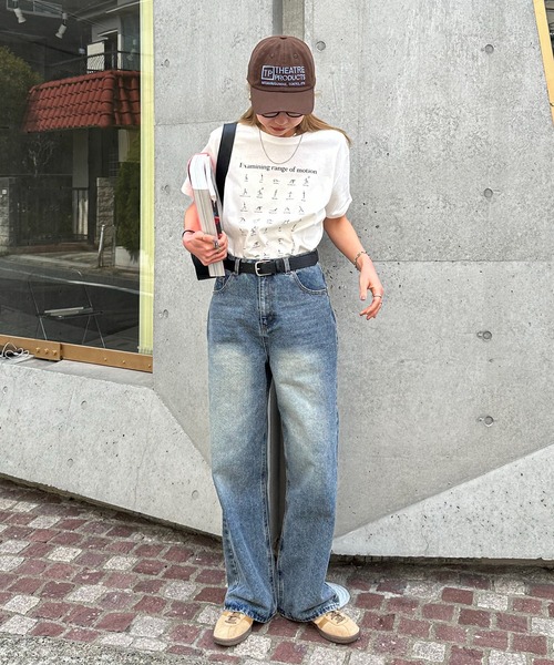 feepur(フェピュール)の「ストレートルーズデニム(デニムパンツ・レディース・ブラック/サックスブルー・SMALL/MEDIUM/LARGE)」の18枚目の写真