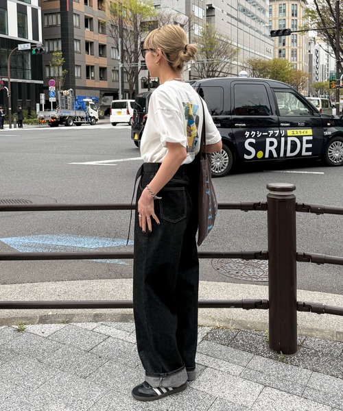 feepur(フェピュール)の「ストレートルーズデニム(デニムパンツ・レディース・ブラック/サックスブルー・SMALL/MEDIUM/LARGE)」の19枚目の写真