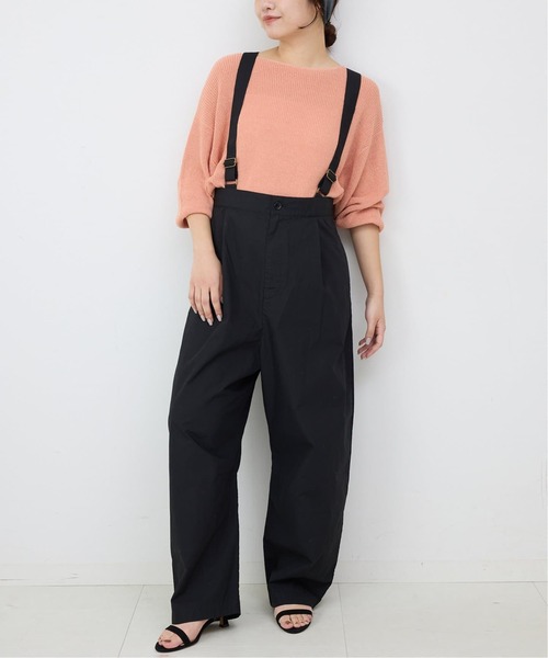 今期25SS SLOBE　IENA リネン混畦ニット　　紺　完売色 セール】リネン混畦ニット（ニット/セーター）｜SLOBE IENA