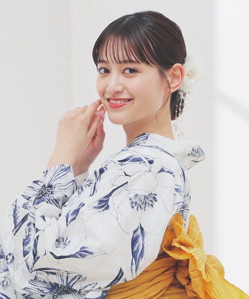 Honeys(ハニーズ)の「浴衣髪飾り(パール付)(和装小物・レディース・アイボリー/ピンク・FREE)」の18枚目の写真