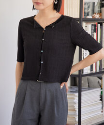 gemeil | クロップドシアーカーディガン（IF-225）(Tシャツ/カットソー)